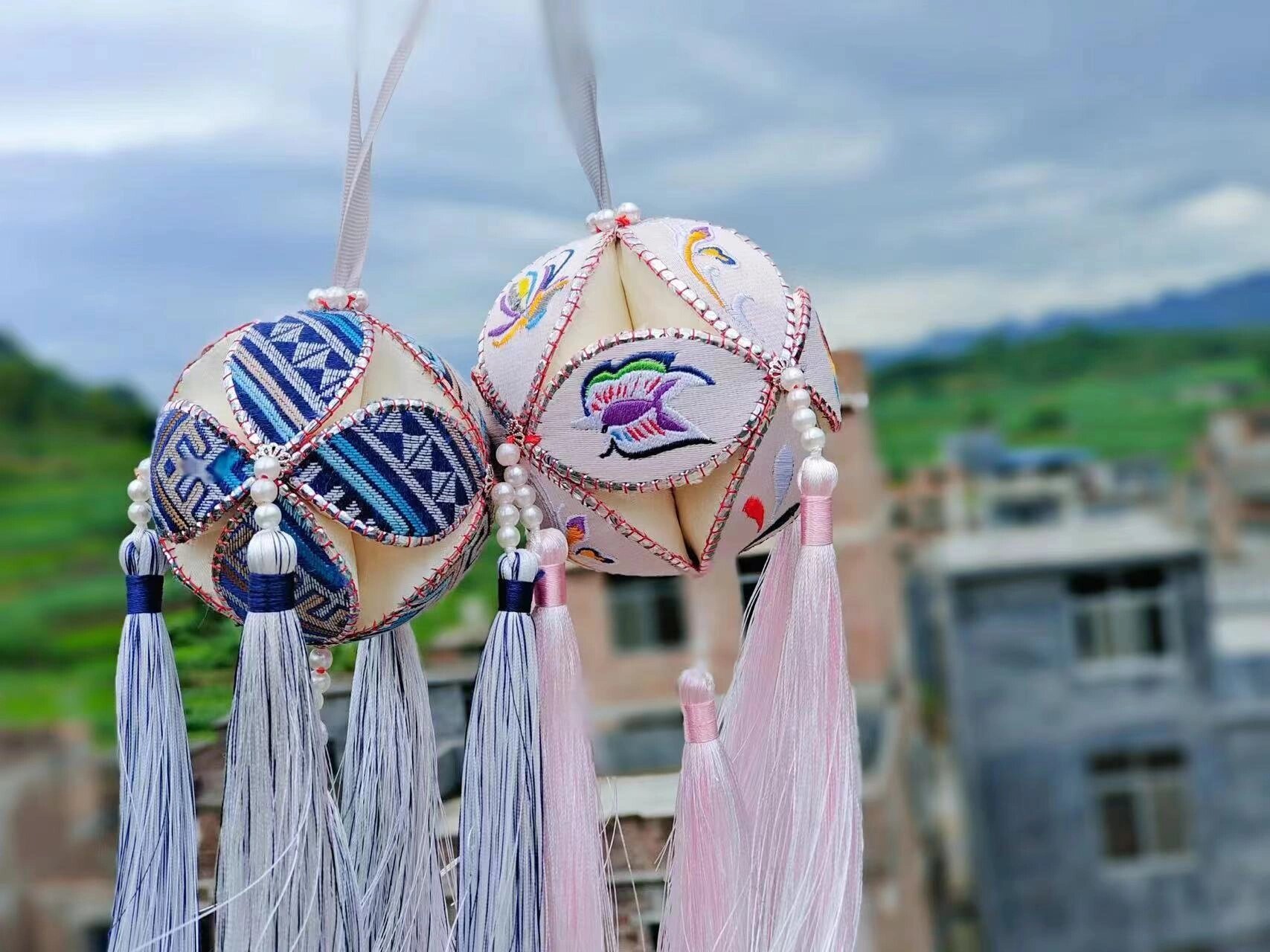 广西非遗 特色绣球 可定制 可diy