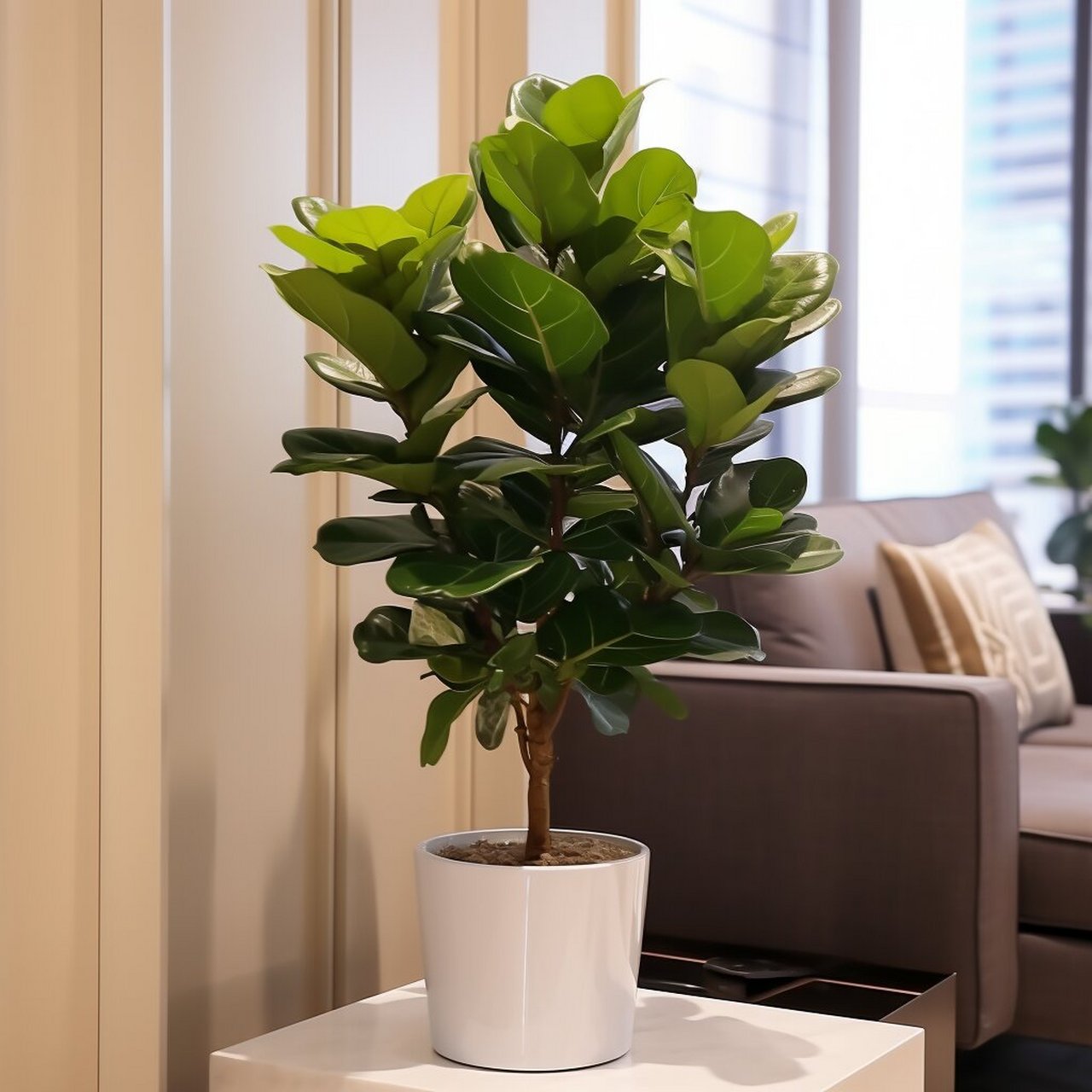 琴叶榕图片 琴叶榕,一种独特而优雅的植物,以其独特的形态和深邃的