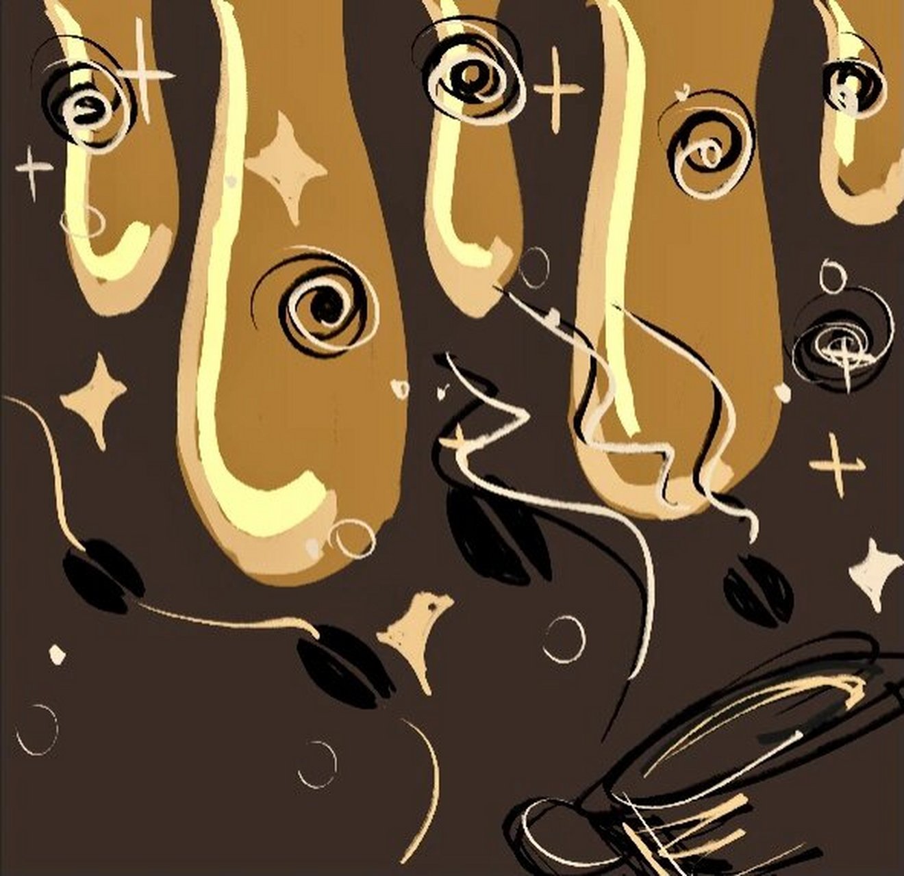 酸甜苦辣色彩构成|设计基础 作业分享 二十分钟速绘