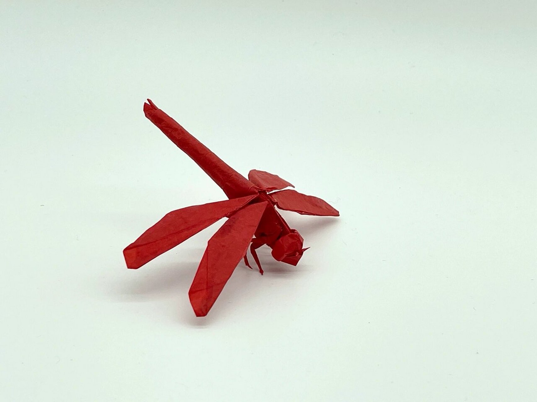 折纸_蜻蜓 蜻蜓 原创设计:神谷哲史 难度系数:7 纸张类型:日本昆虫纸