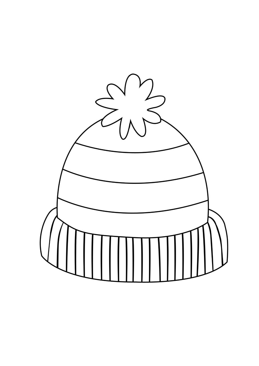 毛线帽创意手工线描可打印素材分享 采用不同材料(水果网,粘土,扭扭棒