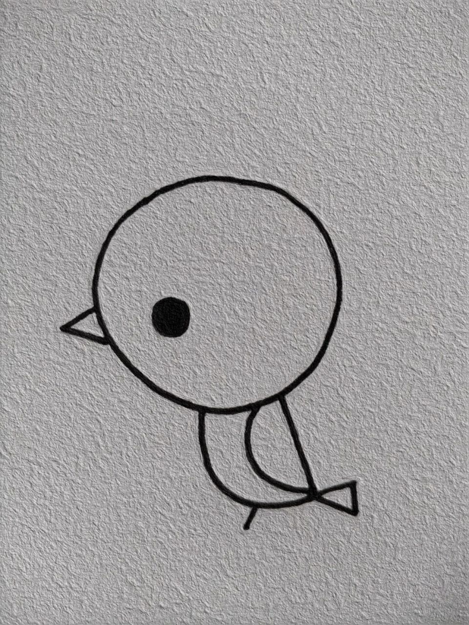 小鸟简笔画教程