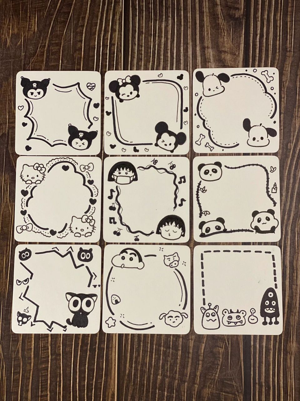 简笔画|手帐边框素材|卡通边框|手抄报必 手帐手抄报必备 临摹转载请