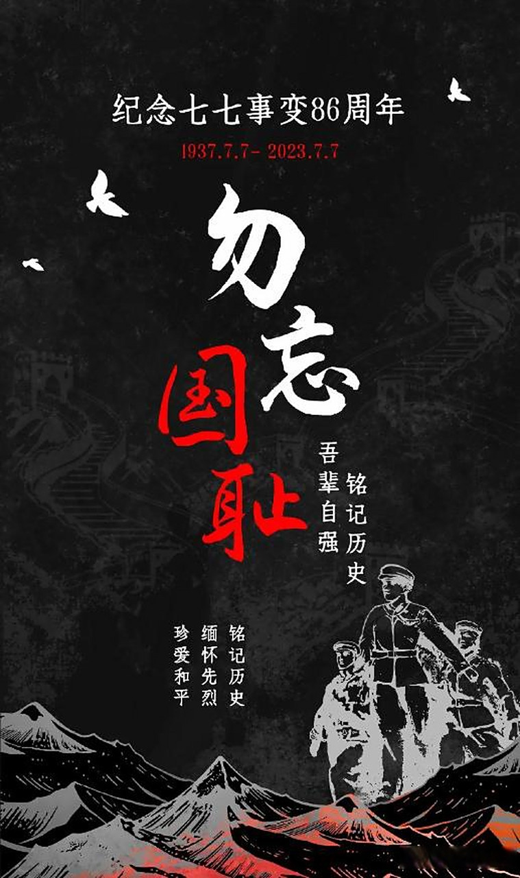 铭记历史,勿忘国耻!