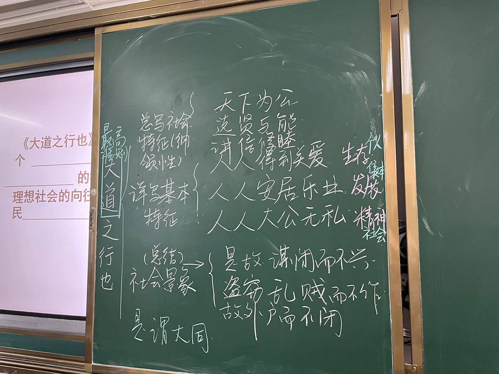 礼记虽有嘉肴大道之行也板书 | 思维导图