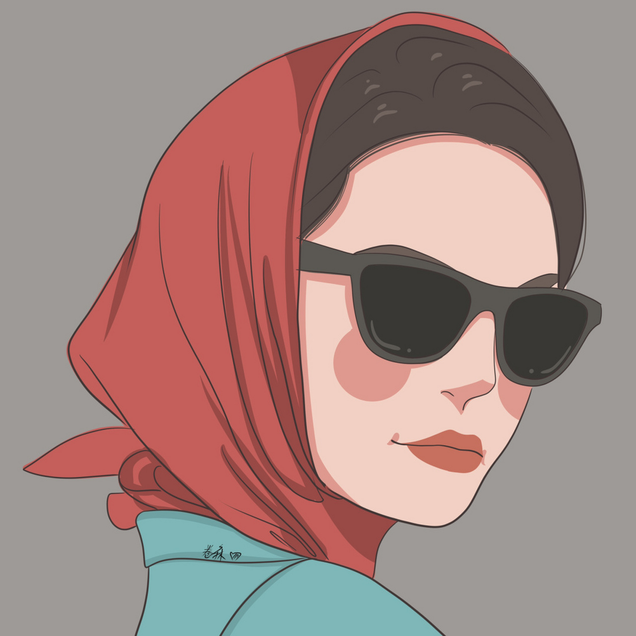 酷女孩～ 图片92二改92商用92去签名 搬运临摹请注明出处 #手绘