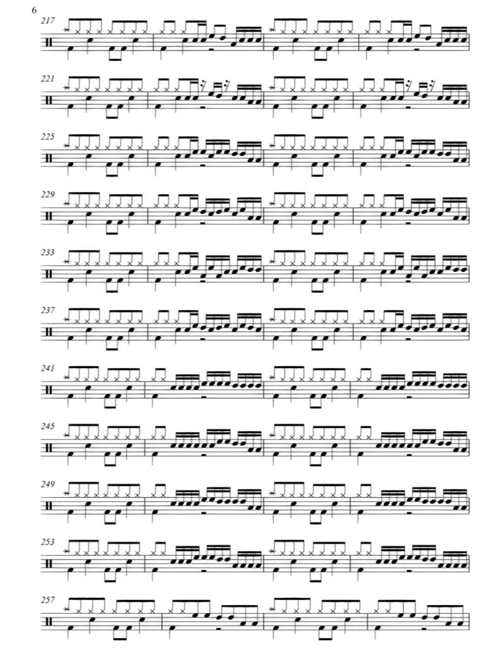 架子鼓节奏型77加花练习二 来咯    基本节奏型77加花练习二来咯