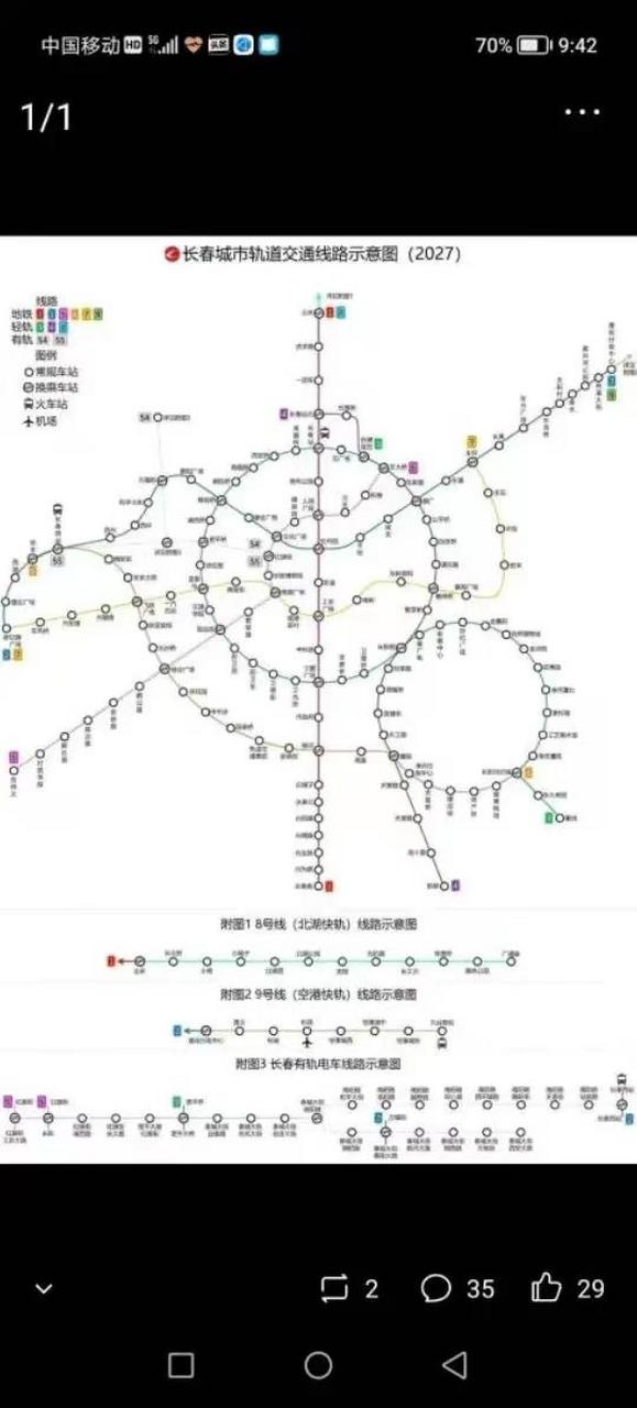 可以学习长春的地铁规划!