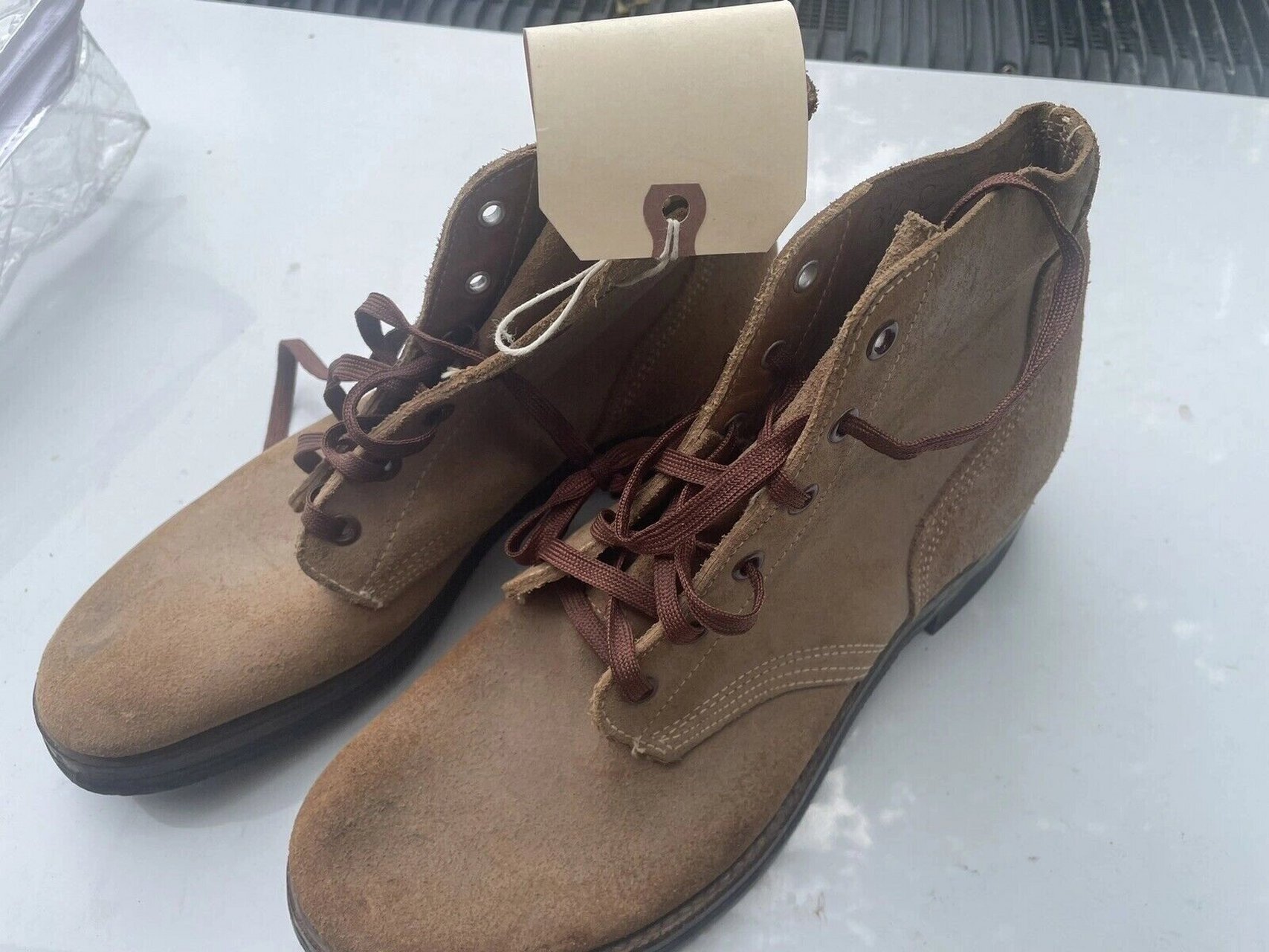 二战元年美军军靴 二战元年翻毛靴  库存全新状态 尺码6.