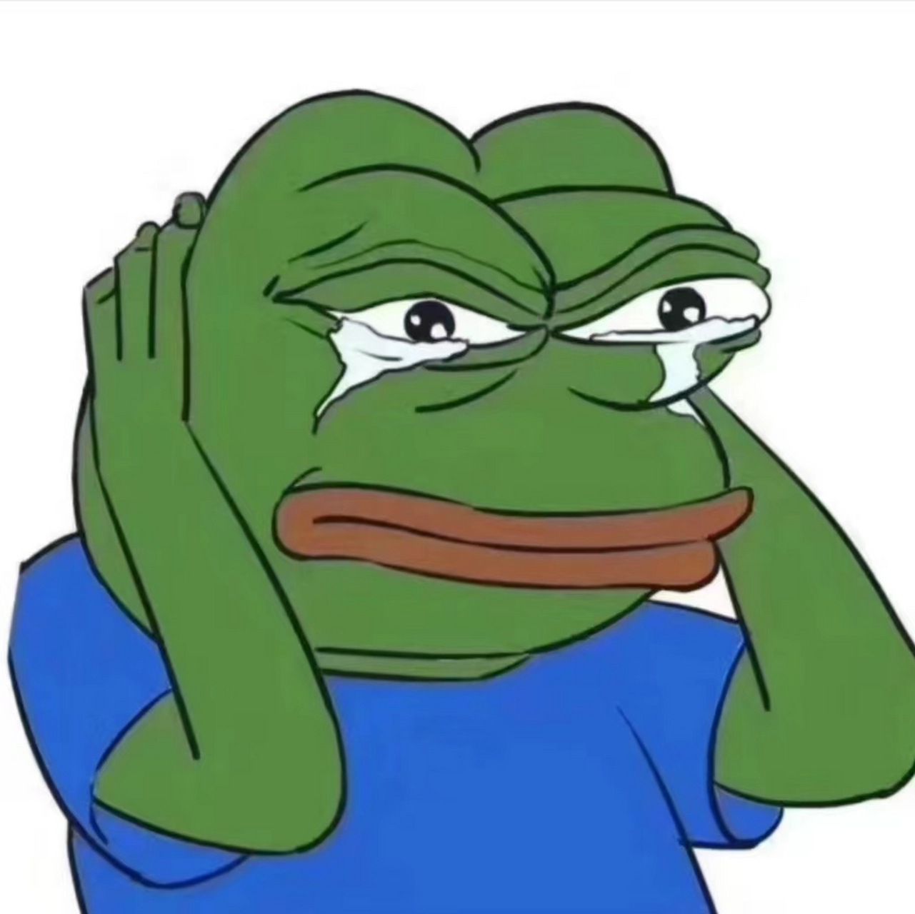 " 💔悲伤蛙也有可爱的一面,看它的小眼神,是不是有点像你呢?