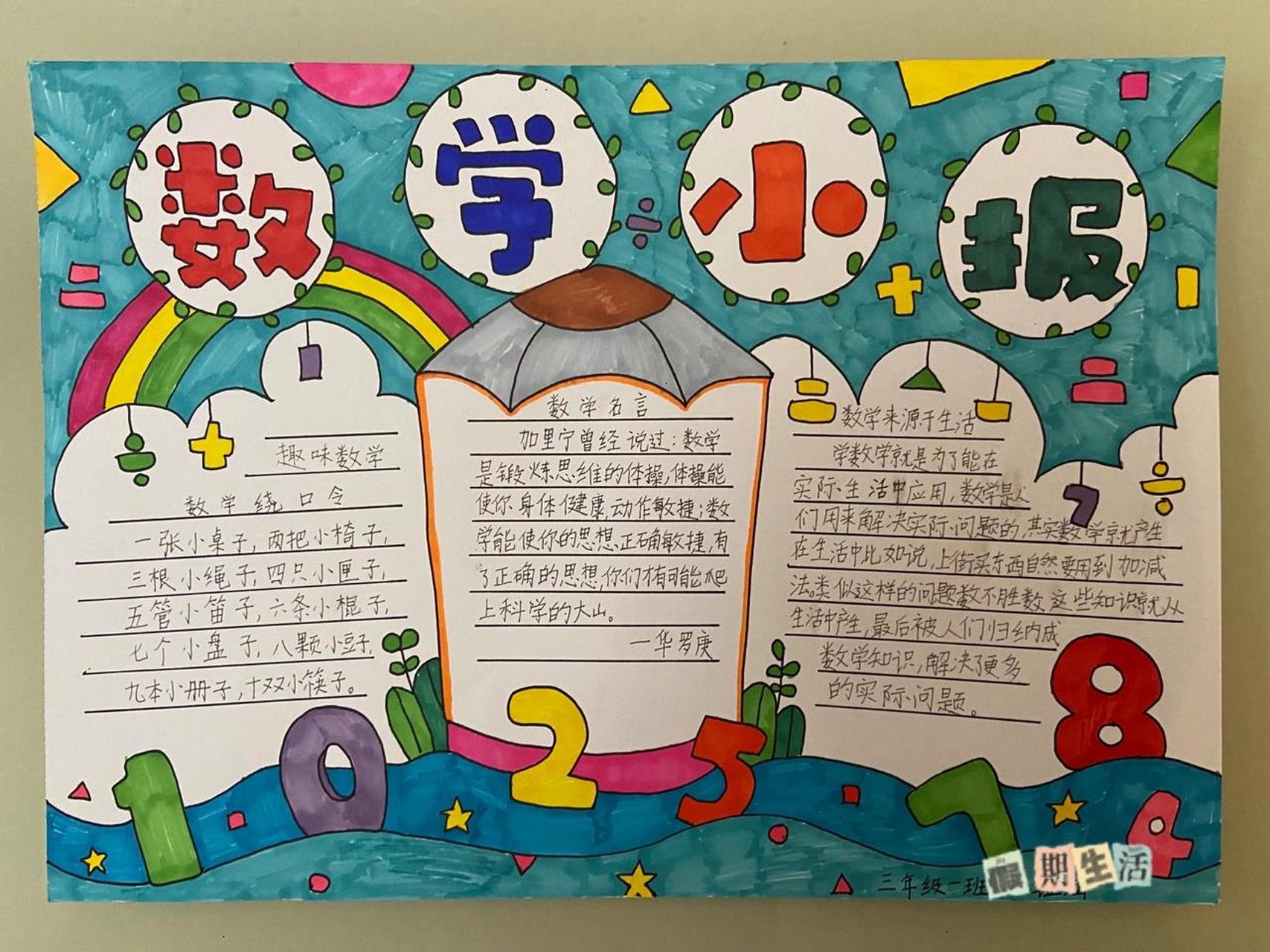 数学小报 数学小报