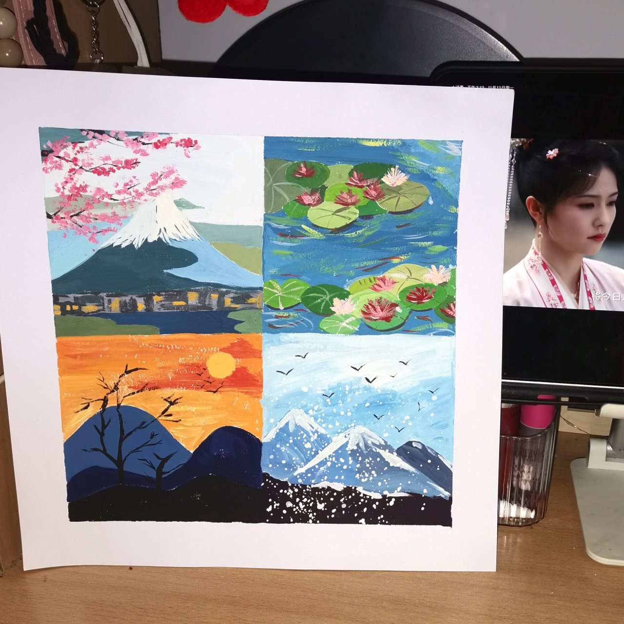 色彩构成-春夏秋冬