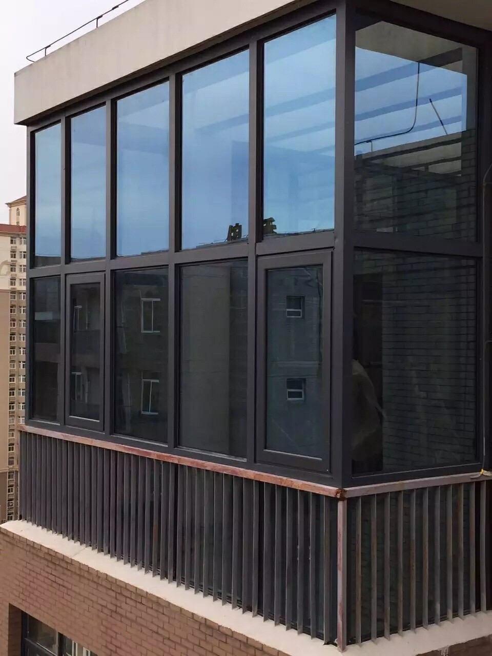 按照客户要求,看一看蓝镀膜,灰玻璃,路易玻璃,的效果图.