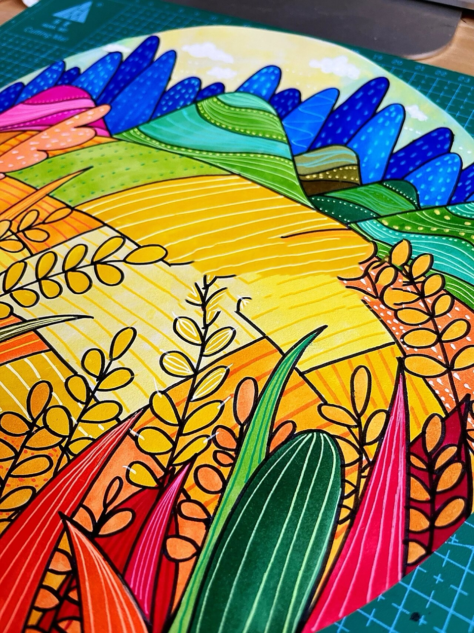 儿童绘画课程内容设计—《秋天里的麦田》 你好,秋天主题系列画之