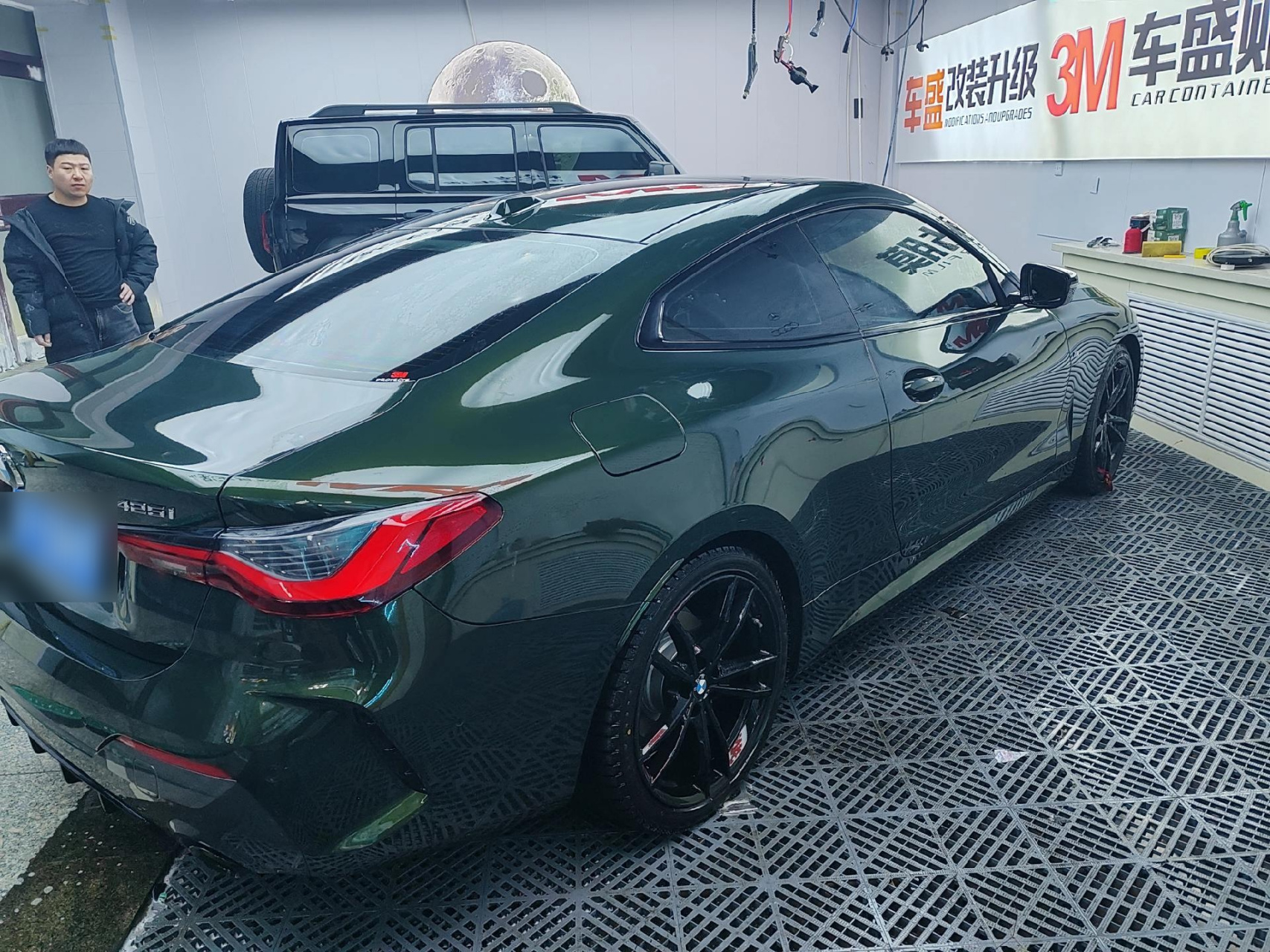 宝马4系装贴全车3m玻璃膜车盛汽车贴膜改装升级专业汽车贴膜 汽车改装