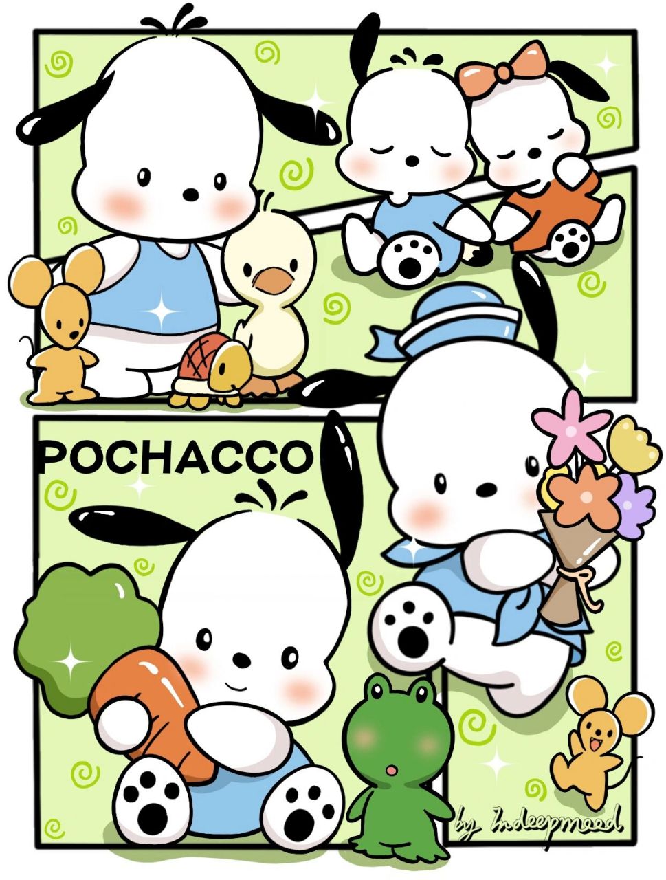 90分镜插画|糟糕6015真的要被帕恰狗可爱到哎