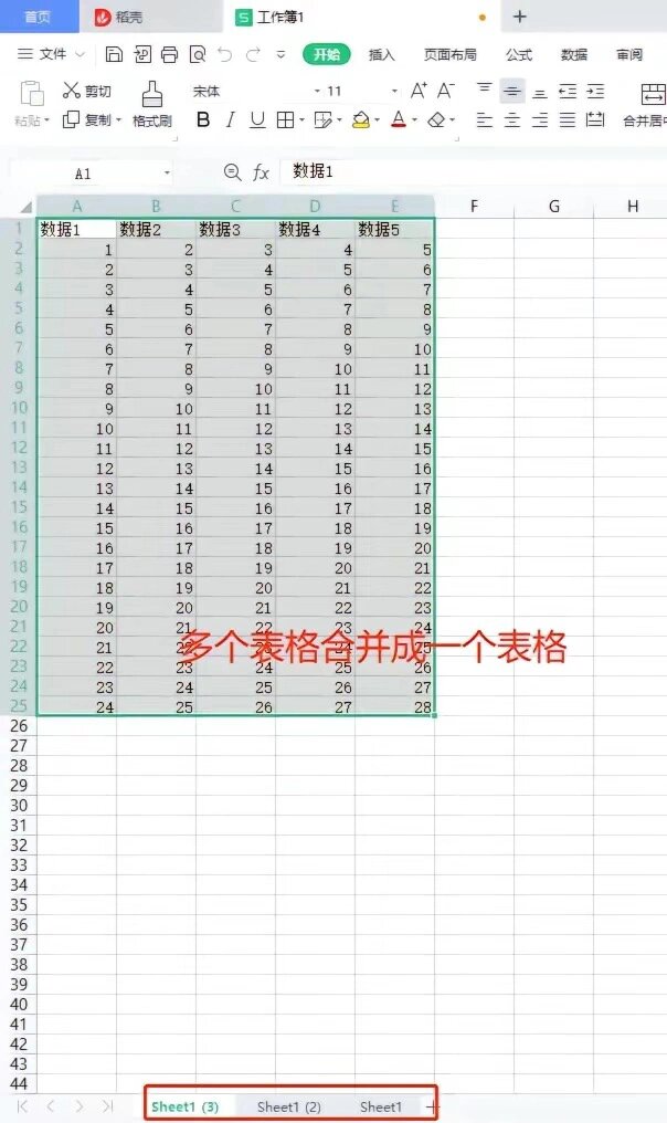 怎么样使用excel多个表格合并成一个 wps里自带这个功能,但是需要会员