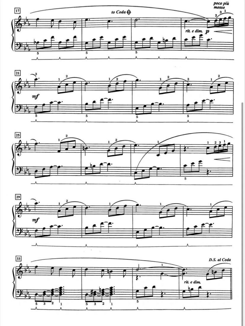 《moonlight nocturne月光夜曲》钢琴谱  小众钢琴曲