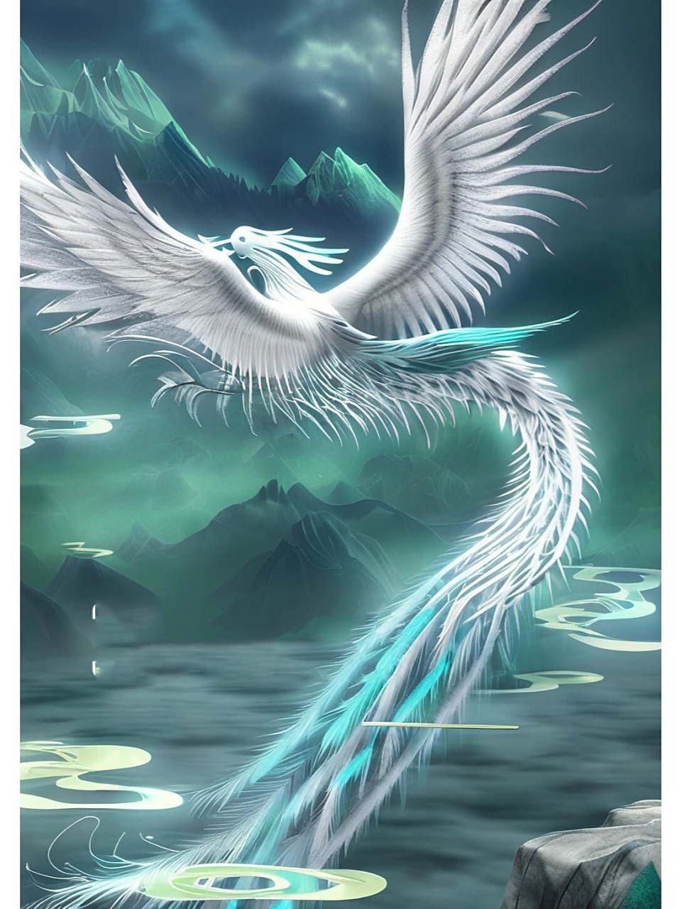 原创白凤凰神鸟|数字藏品nft台子93授权 昨天发了一组五颜六色的