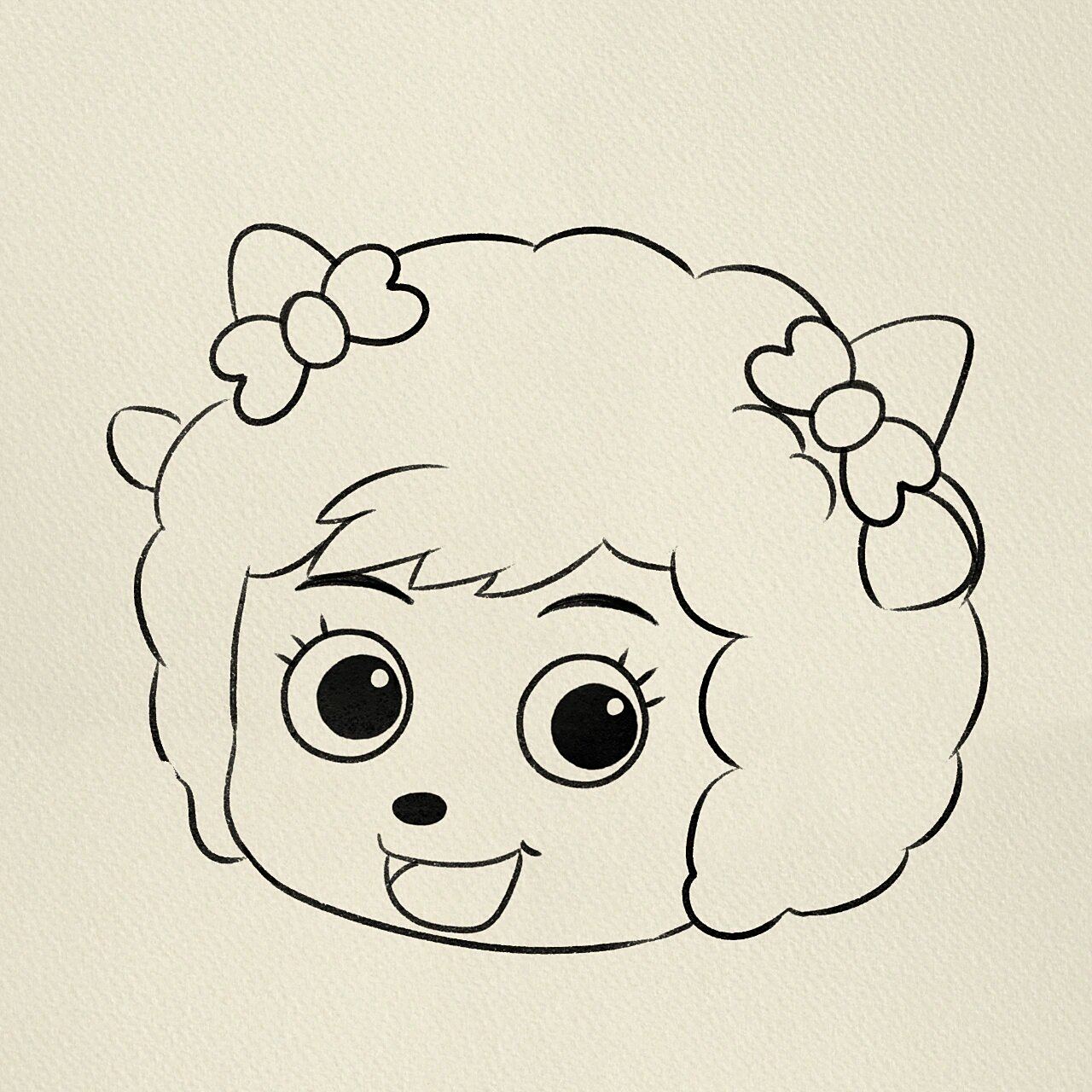 美羊羊简笔画‖(29)