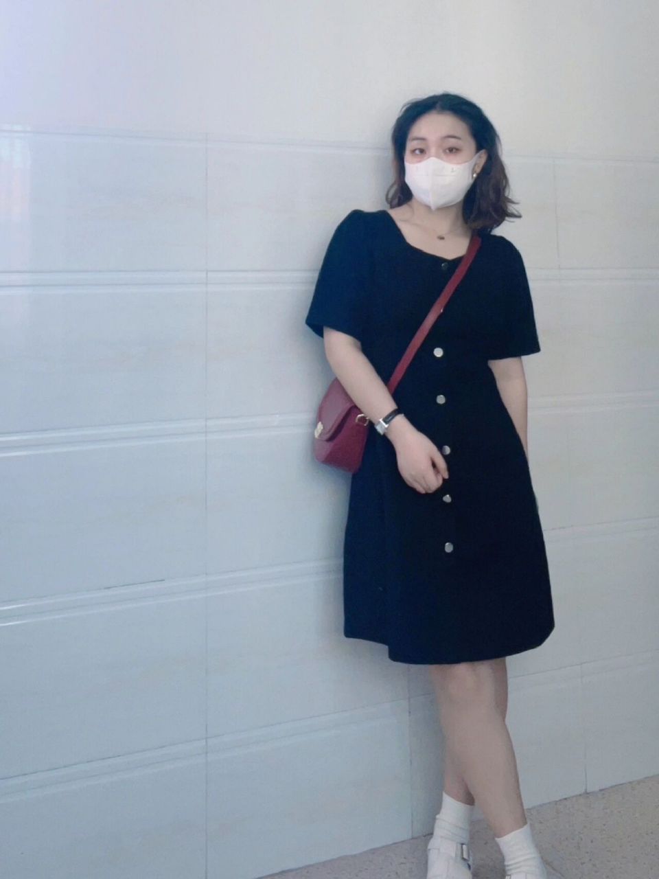 153cm108斤 | 不知道穿什么就穿小黑裙吧95 #尝试一个新look# 73