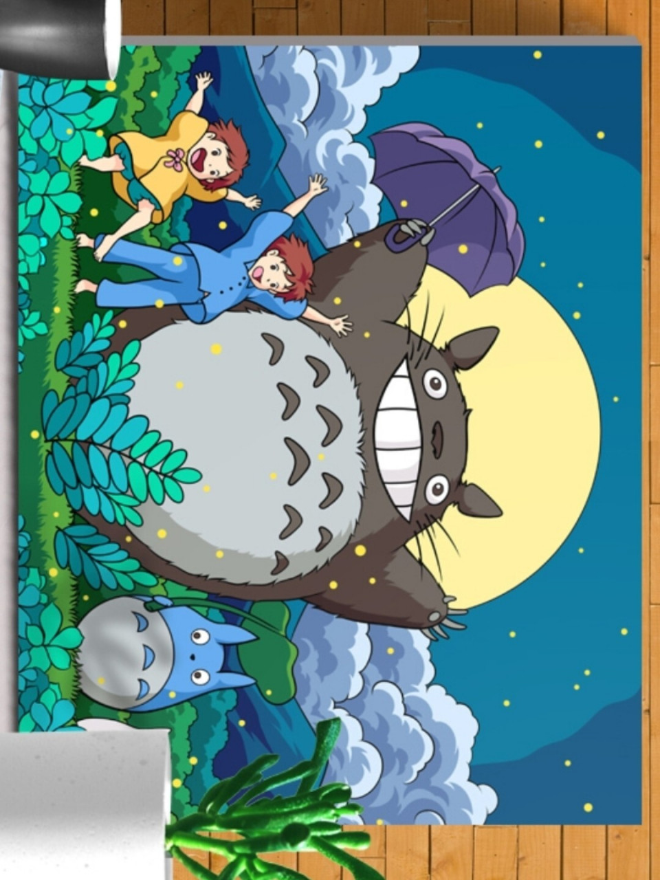 宫崎骏龙猫手绘(附原图) 龙猫手绘,最后三张是原图