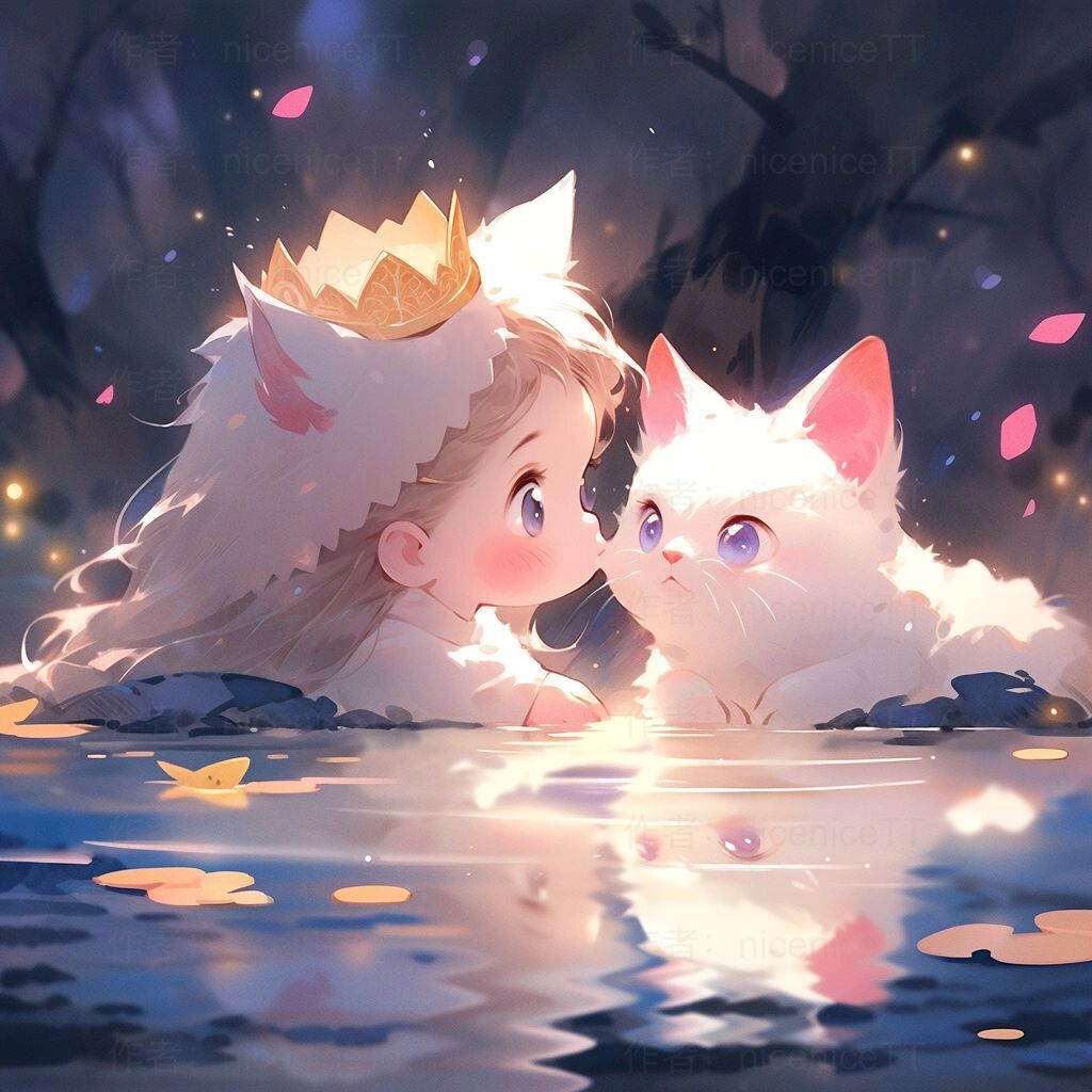 情头丨童话故事丨公主和她的猫咪  微风不燥,阳光正好,岁月静好,如此