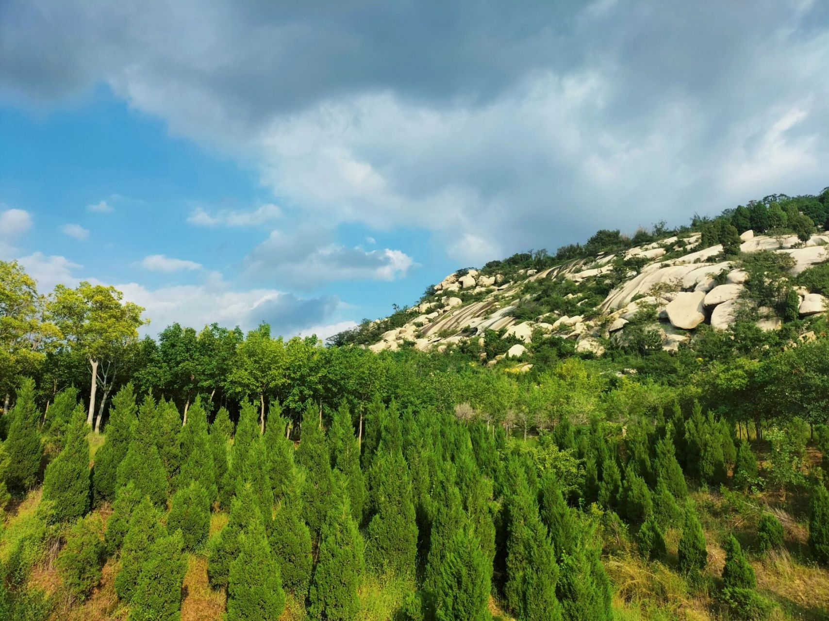 邹城牙山 今天驾车想去邹城峄山,大约一个小时的车程,结果下午在家里