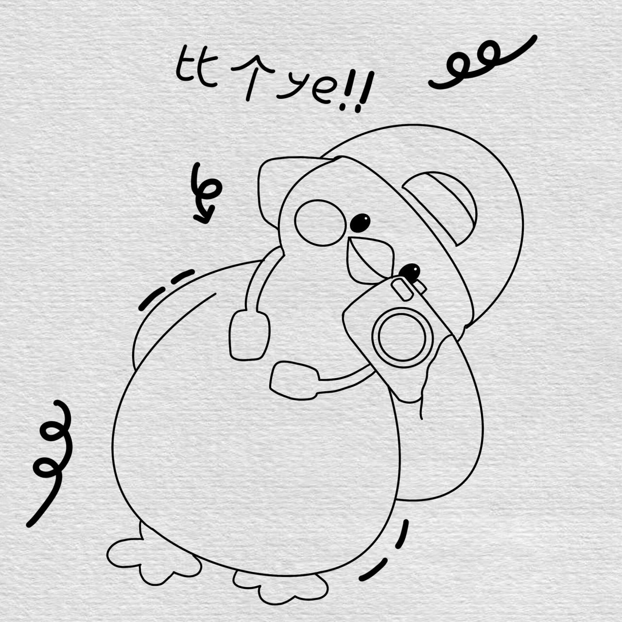 加油鸭简笔画教程步骤 今日份加油鸭