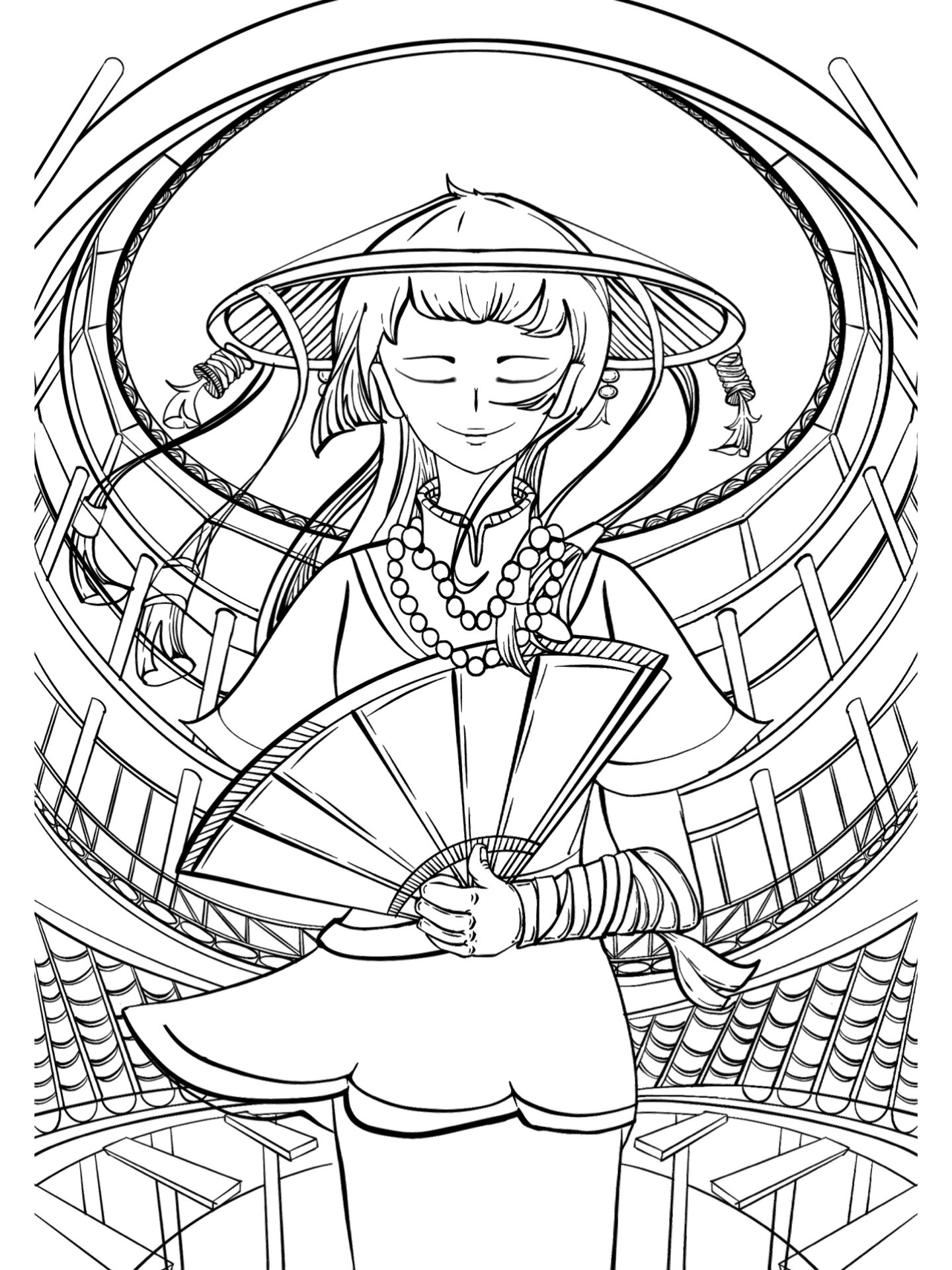 客家文化插画(➡️右划上色稿)