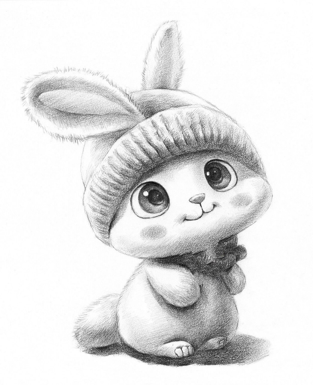 兔年画兔素描兔子合集 素描兔子合集!