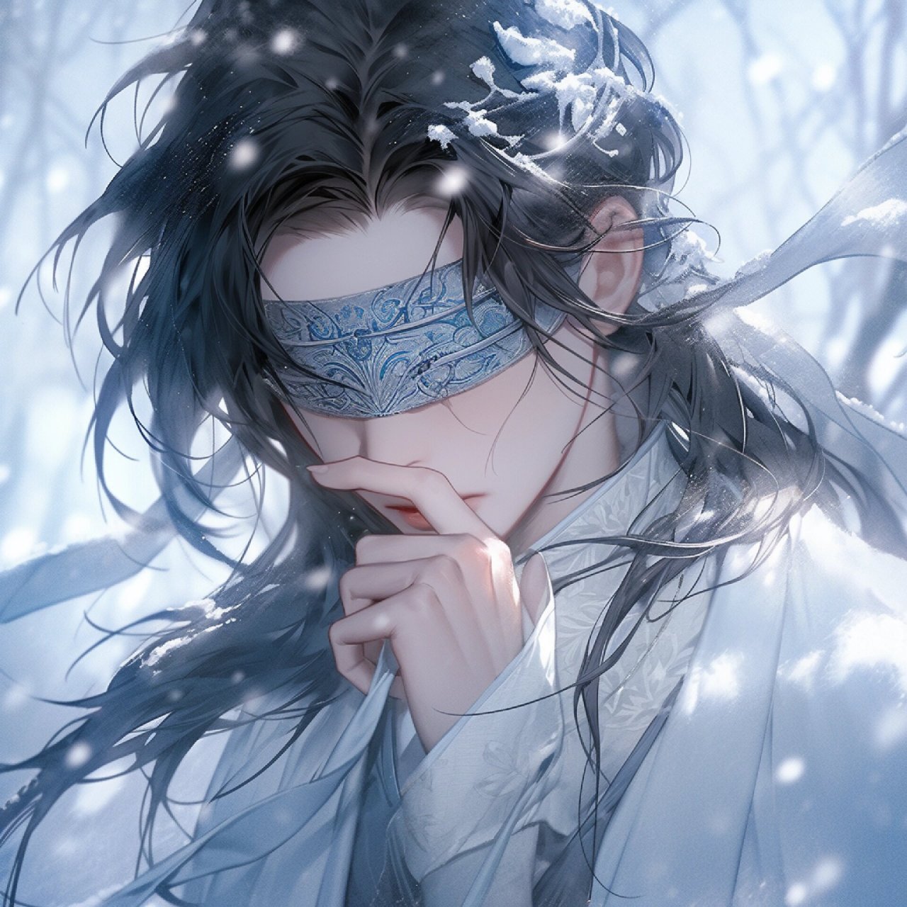 这画风我太爱了‖古风蒙眼头像