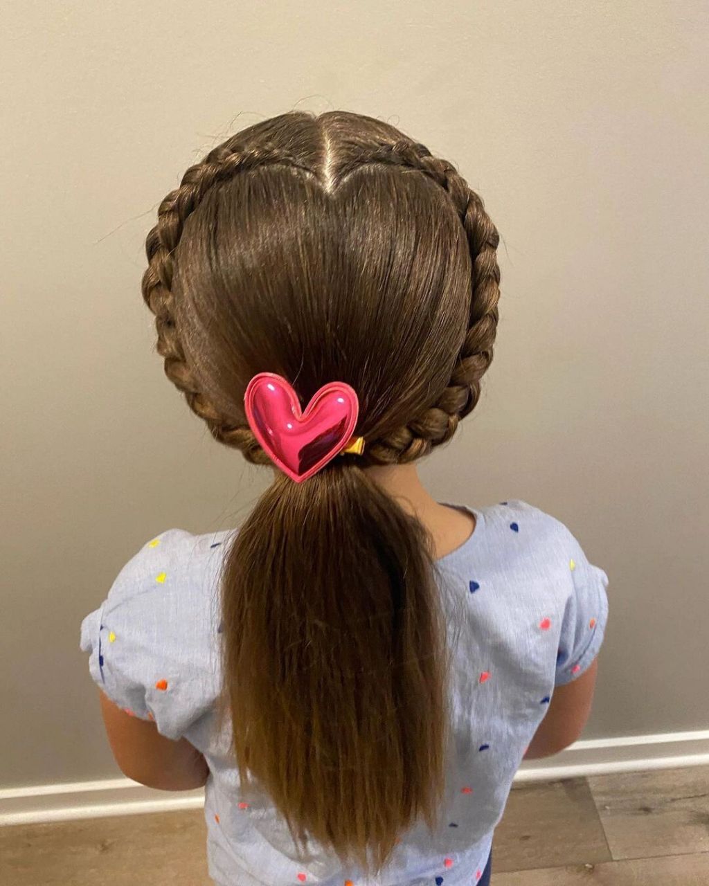 立体爱心编发 #小女孩发型# #小女孩可爱发型# #小女孩发型简单扎法