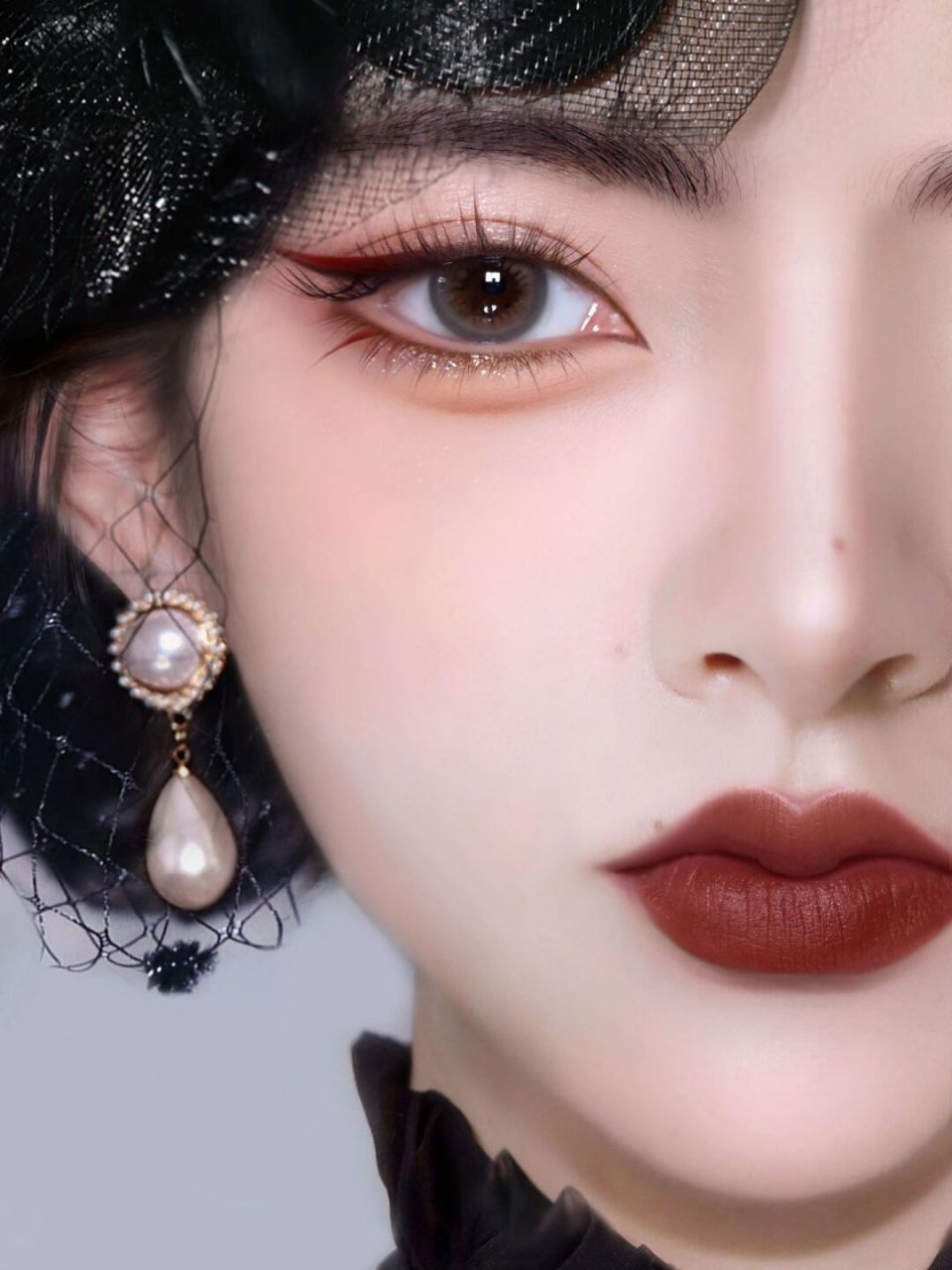 今日妆容# #新中式美拉德妆# #新中式# #民国风# #狐狸眼# #眼妆仓刎