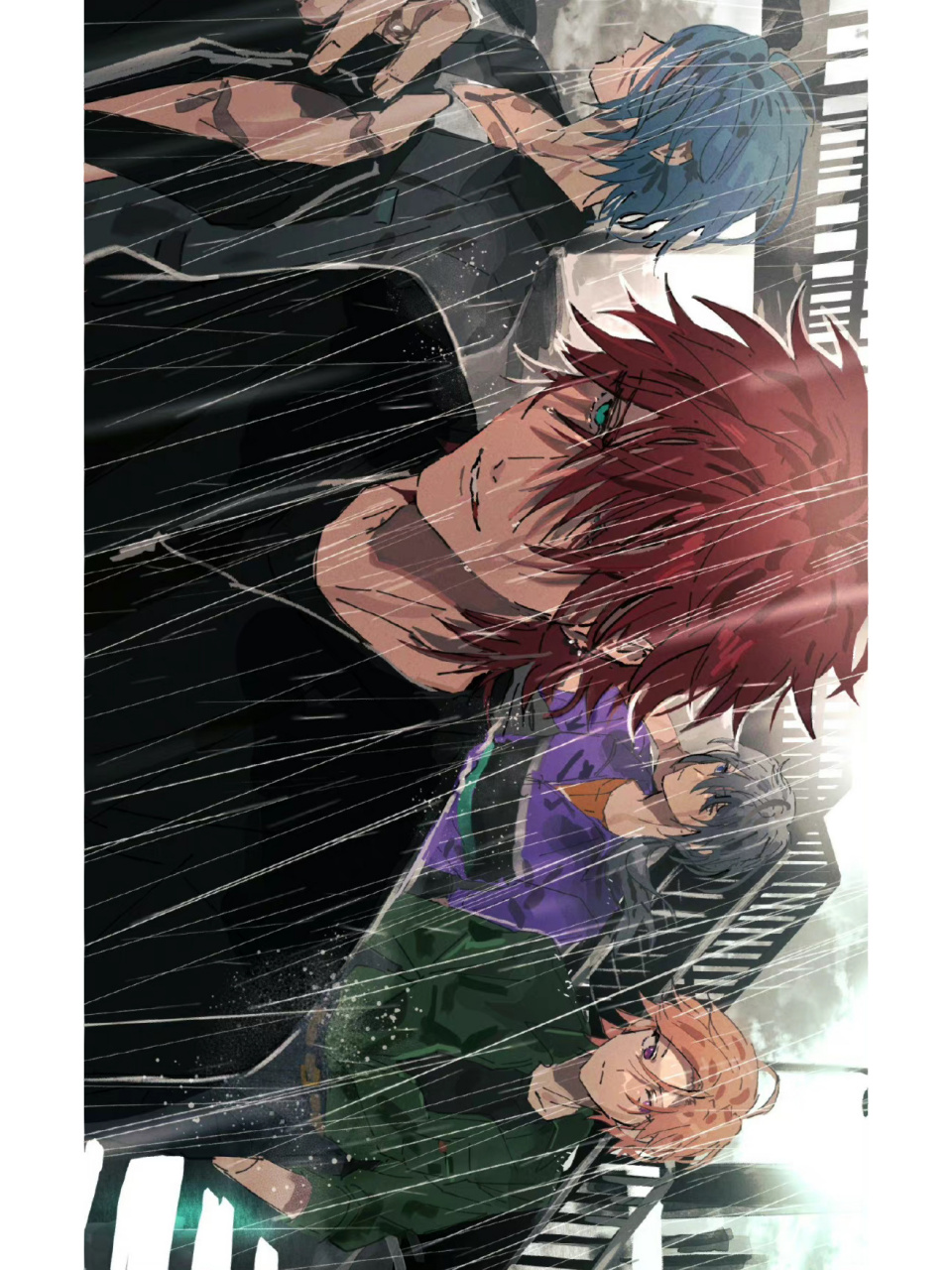 雨中曲 #动漫# #偶像梦幻祭###crazy#:b# (t : by segami_poyo)