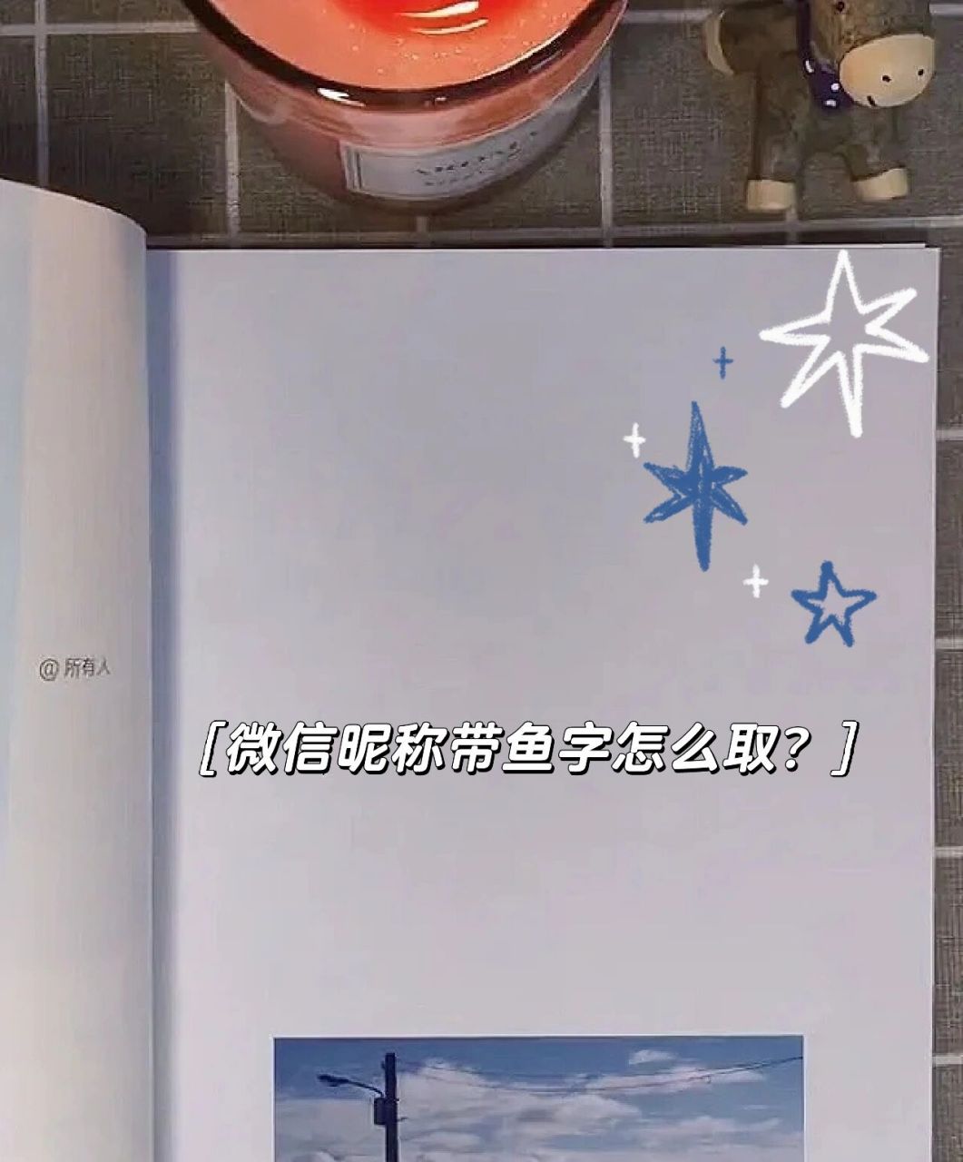 我现在的微信昵称是:飞飞鱼 用过的昵称有:多多鱼 小鱼一飞冲天 有木