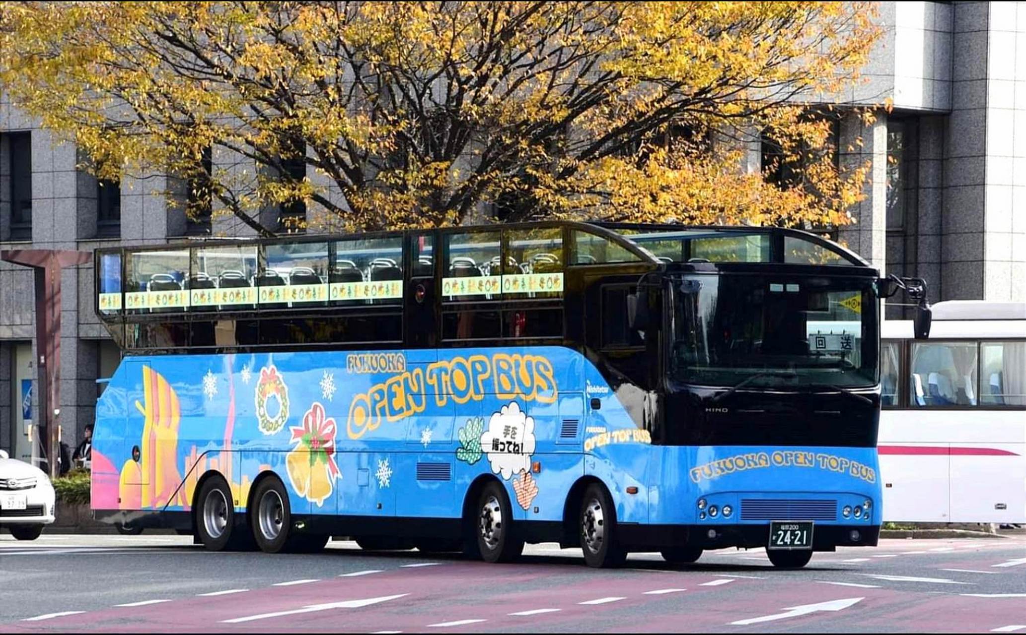 来自日本制造的 前四后八 观光巴士