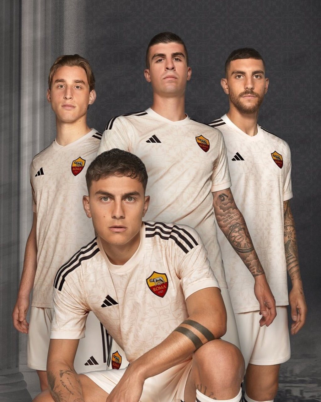 罗马发布2023-24赛季客场球衣 罗马新赛季客场球衣设计灵感来自大理石