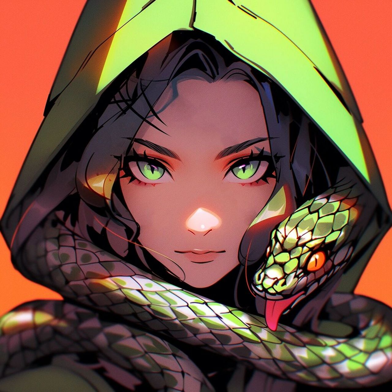 十二生肖国潮情侣头像 蛇97