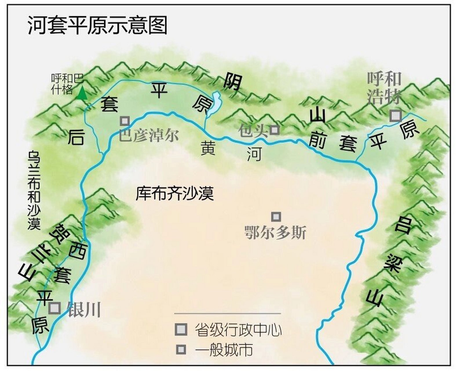 黄河地图河套地区图片