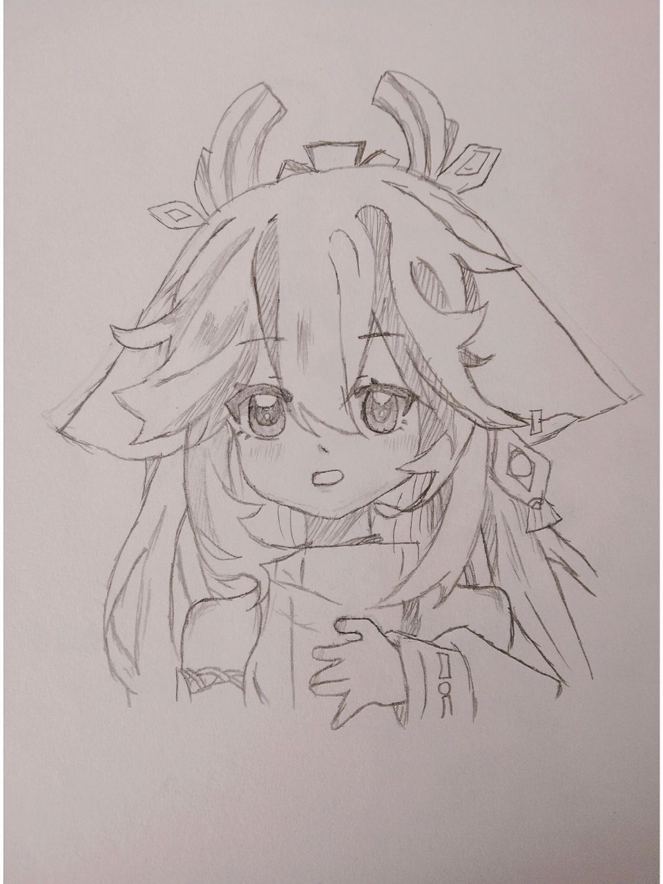 q版八重神子绘画 是临摹满分十分   你们打几分?