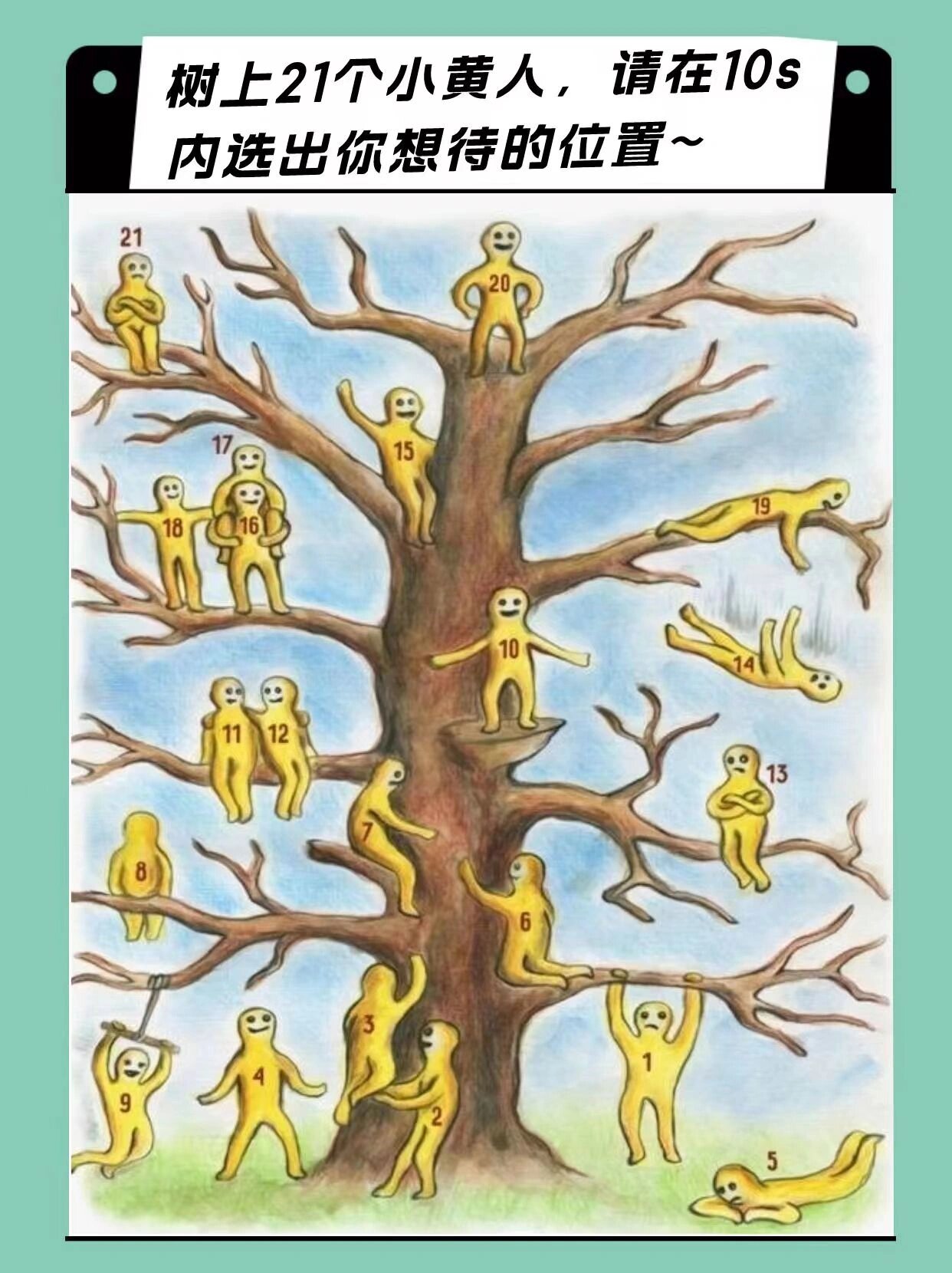 只需要凭直觉选出一个和你感觉最相似的小黄人,它就能告诉你,你的性格