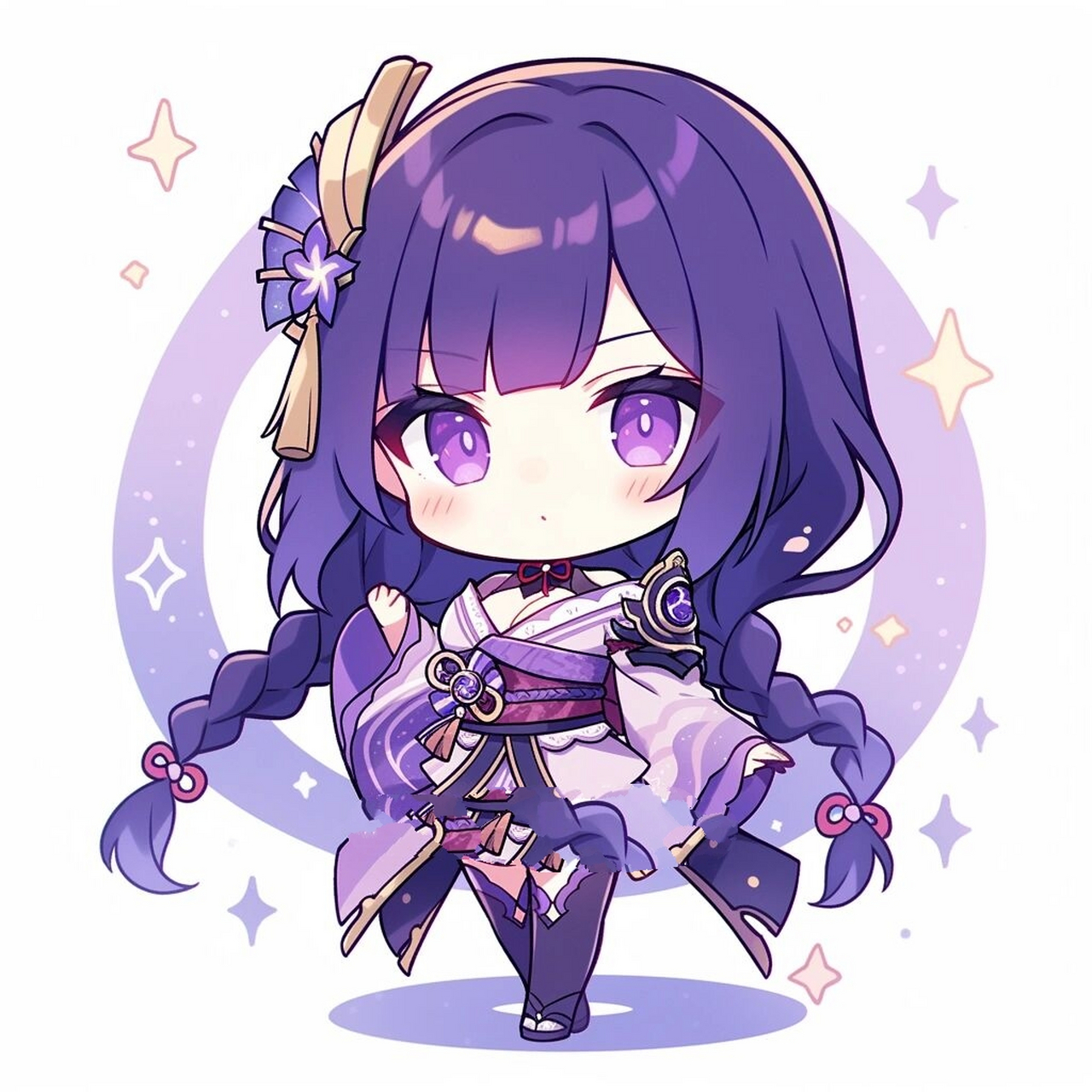 原神头像 | q版·雷电将军 我的雷电将军不可能这么可爱.