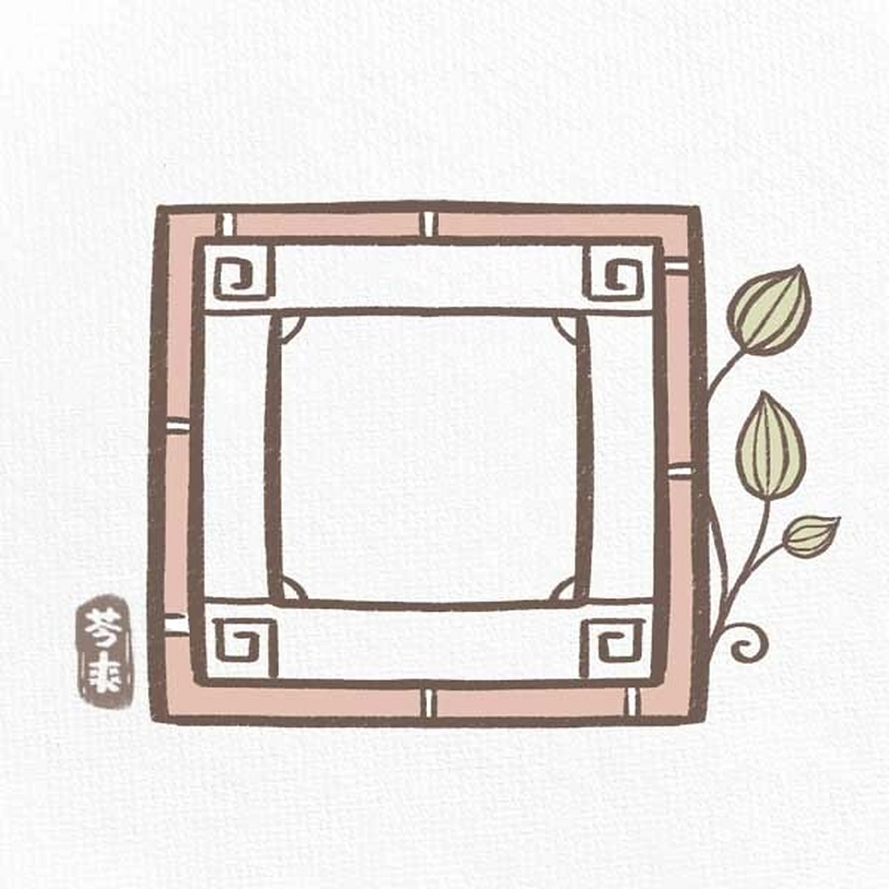 简笔画 【小轩窗,正梳妆】中国园林太让人惊叹了,连窗户都这么多变有