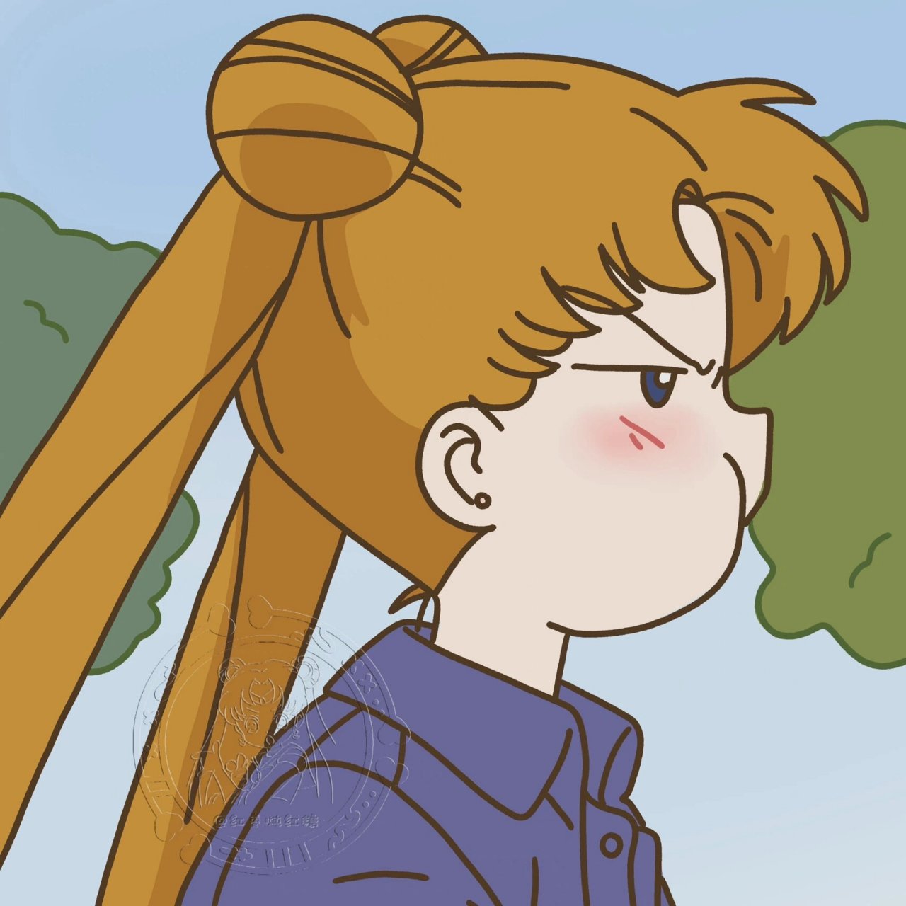 吃货胖憨憨闺蜜情侣头像搞怪可爱搞笑女生