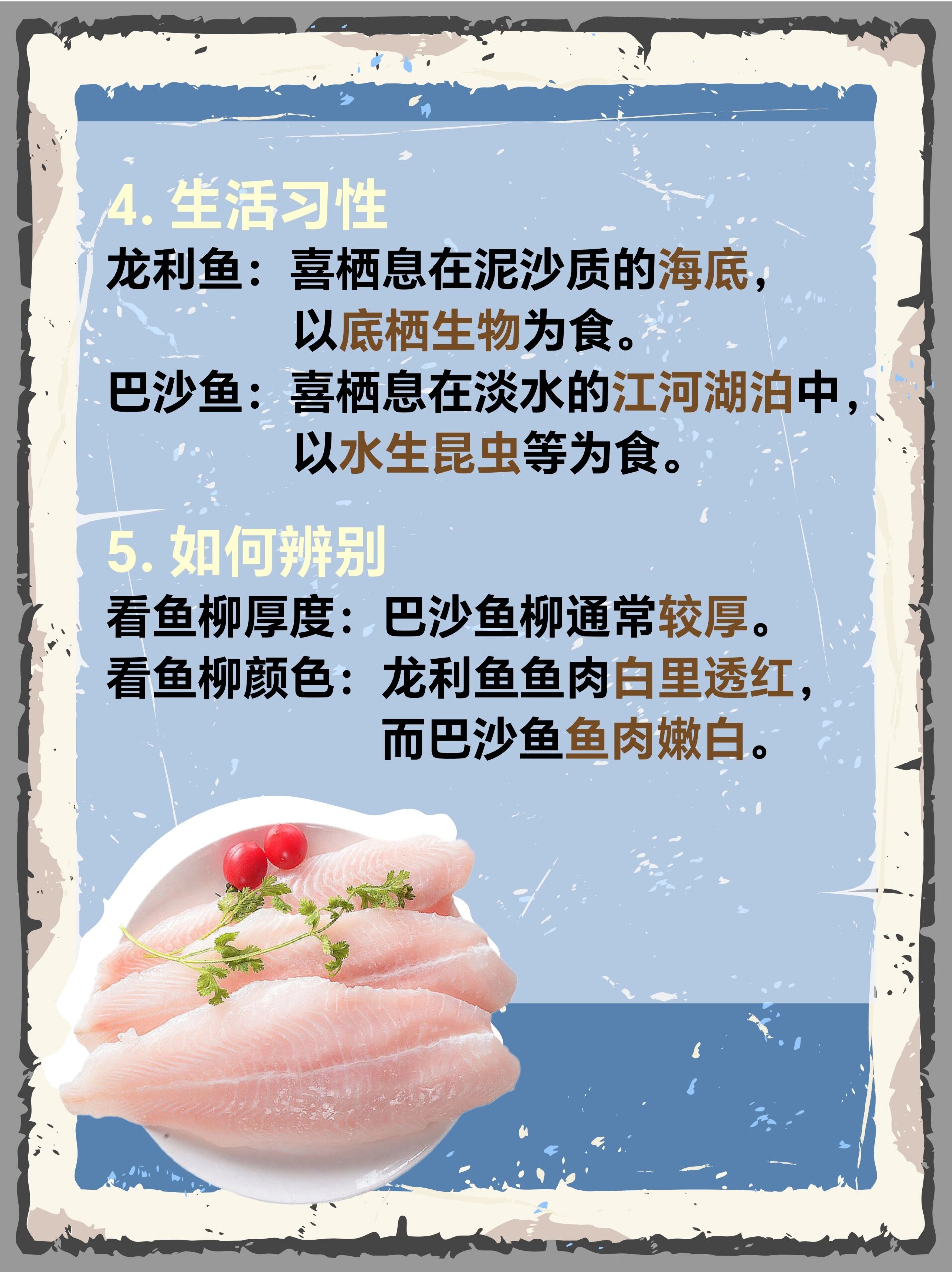 别吃错了6015龙利鱼和巴沙鱼有啥区别71 82龙利鱼,俗称牛舌头