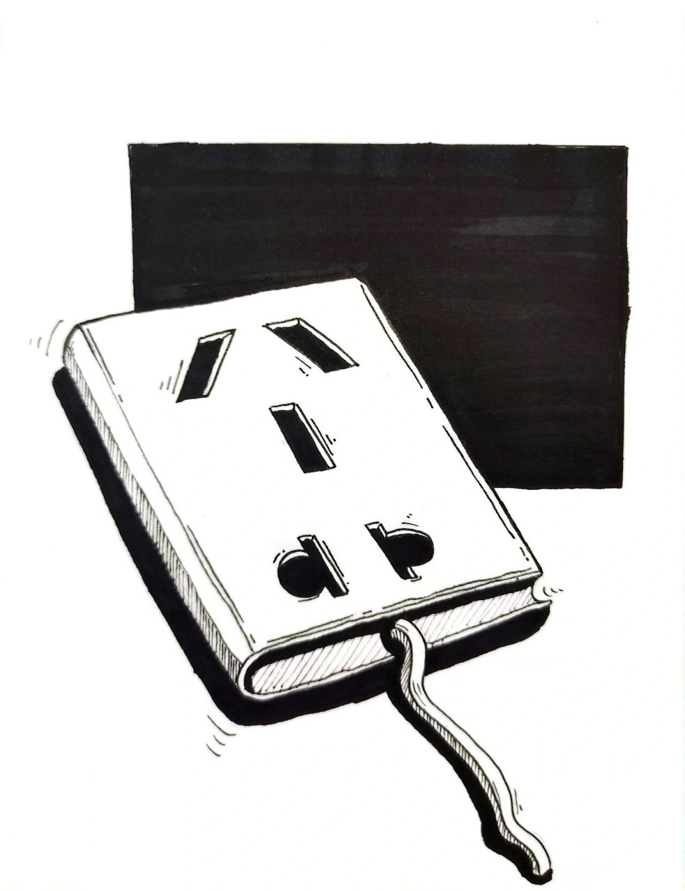 手绘关于书本的图形同构97999091