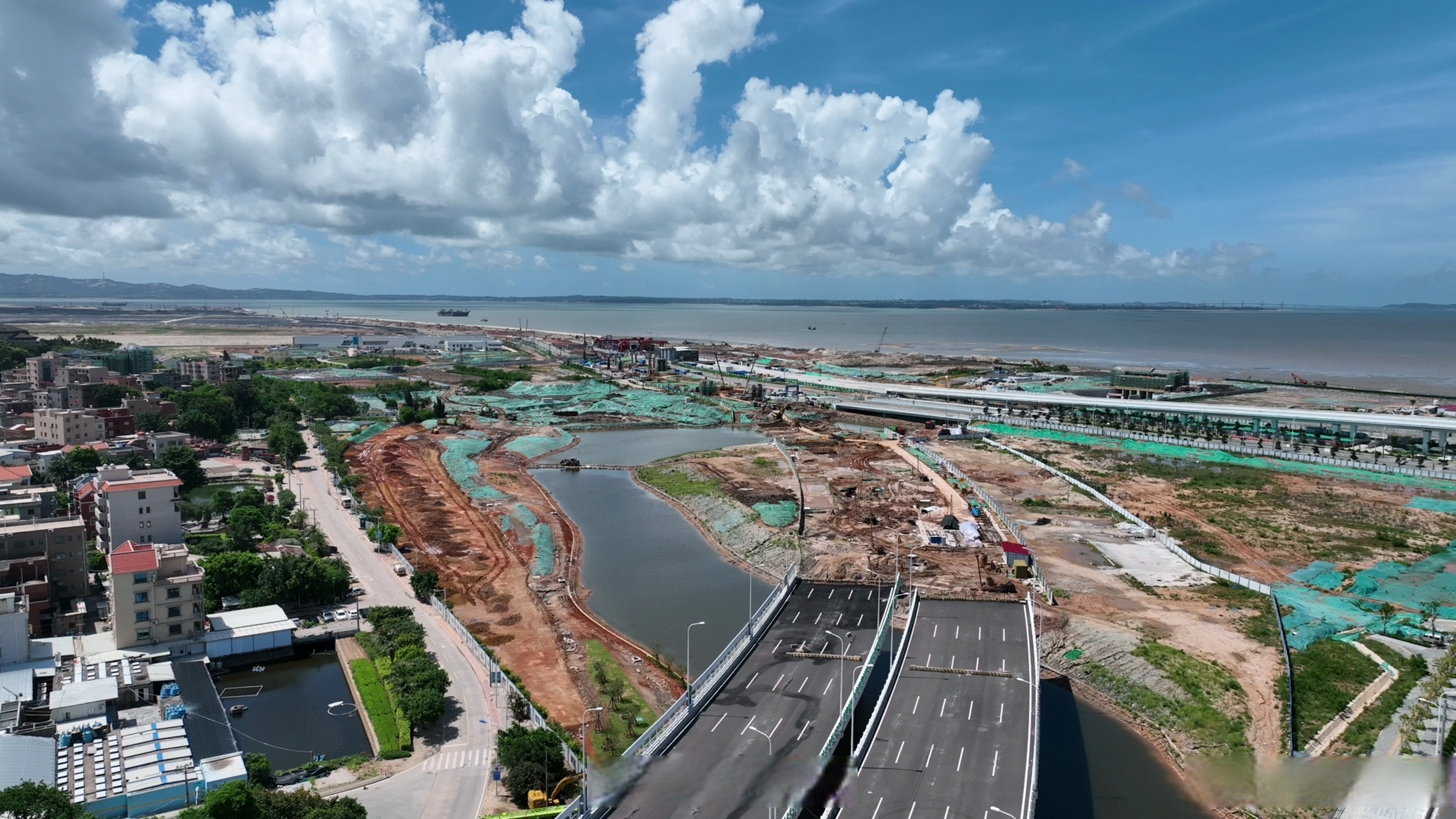 厦门翔安机场最新进展#【翔安机场快速路大嶝岛段b2标全面启动建设】