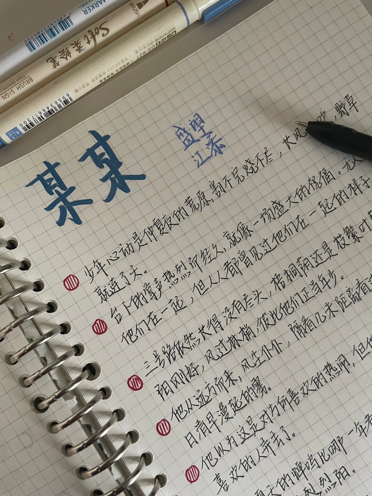 手写语录|某某