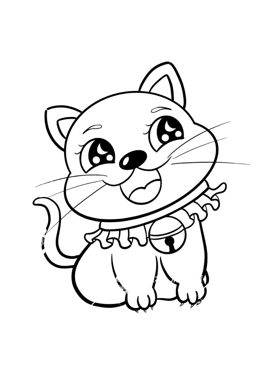 创意美术猫咪儿童画(附线稿)左滑 学习色彩搭配,颜色间渐变关系.